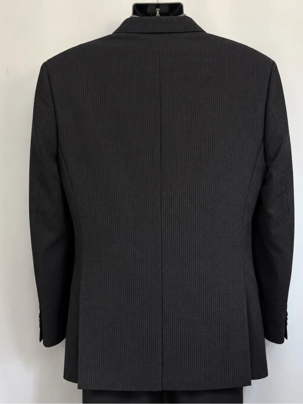 BEN SHERMAN Blazer Jacket Mens 46R 100% Wool Single Textured 3-Buttons Black